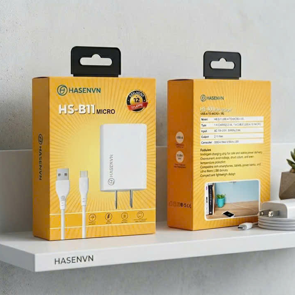 Bộ Sạc 2.1A Hasenvn - HS B11 Micro