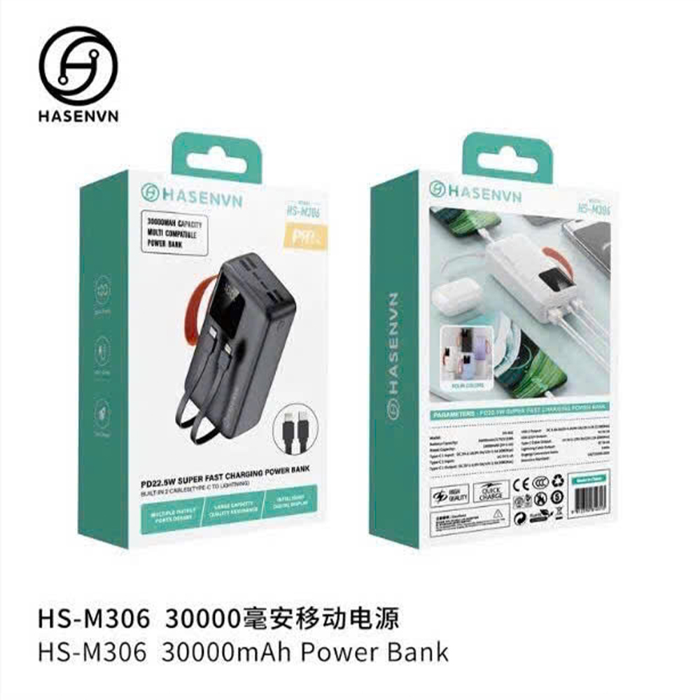 Sạc Dự Phòng 30.000mah Hasenvn - HS M306 Sạc Dự Phòng 30.000mah Hasenvn - HS M306